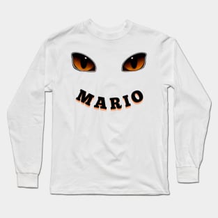 Font Name mario HALLOWEEN Long Sleeve T-Shirt